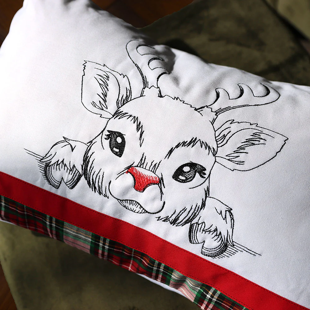 Peeking Reindeer Sketch - Image 6