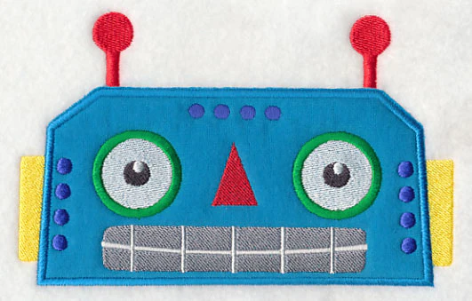 Peeking Robot (Applique) - Image 2