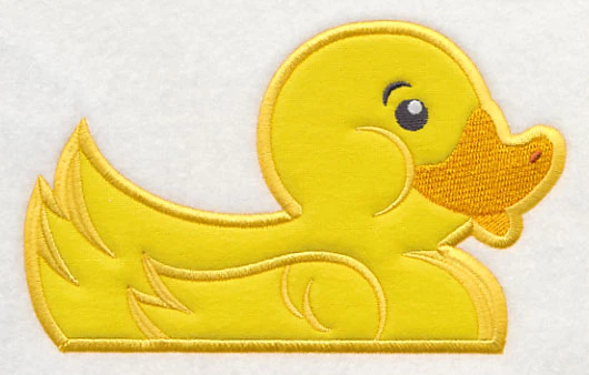 Peeking Rubber Ducky (Applique) - Image 2