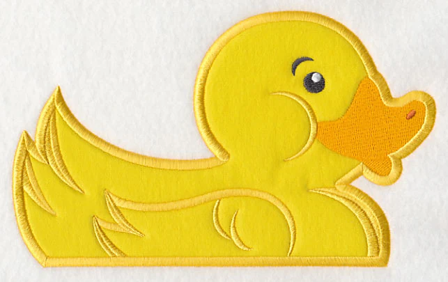 Peeking Rubber Ducky (Applique) - Image 4