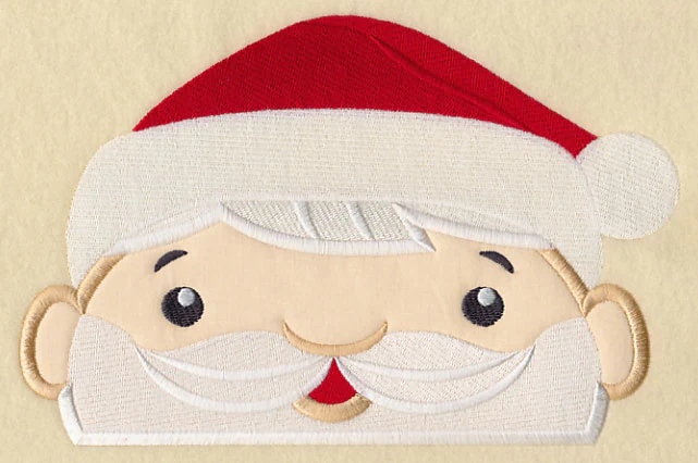 Peeking Santa (Applique) - Image 4