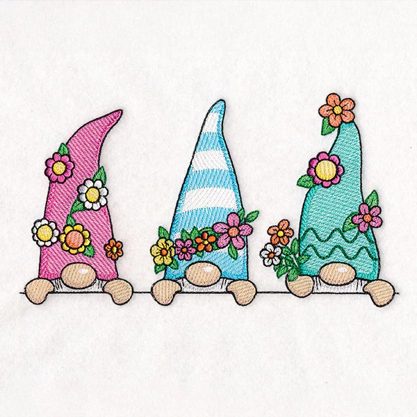 Peeking Spring Gnome Trio - Image 4