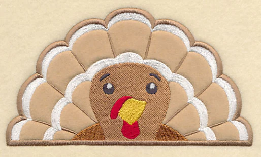 Peeking Turkey (Applique) - Image 2