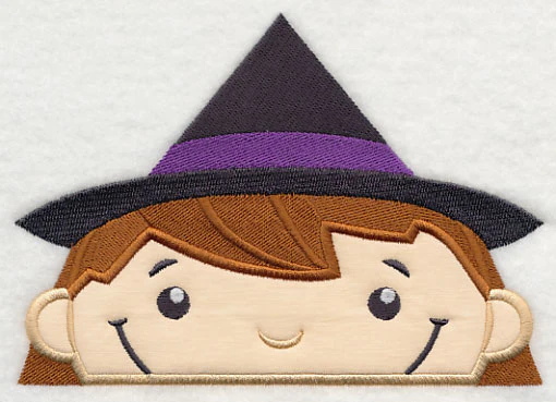 Peeking Witch (Applique) - Image 2