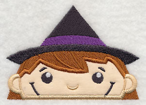 Peeking Witch (Applique) - Image 3