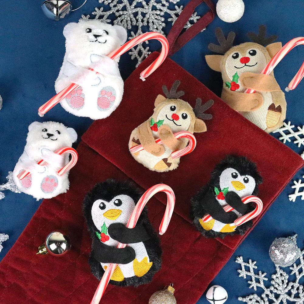 Penguin Candy Cane Holder Stuffie (In-the-Hoop) - Image 3
