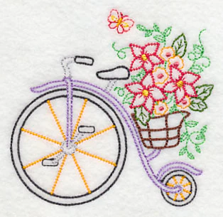 Penny Farthing in Bloom (Vintage) - Image 2