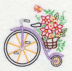 Penny Farthing in Bloom (Vintage) - Image 3