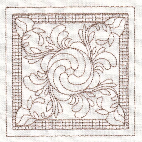 Peony Square (Trapunto) - Image 5