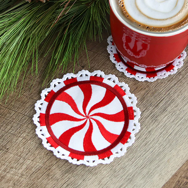 Peppermint Coaster (In-the-Hoop) - Image 9