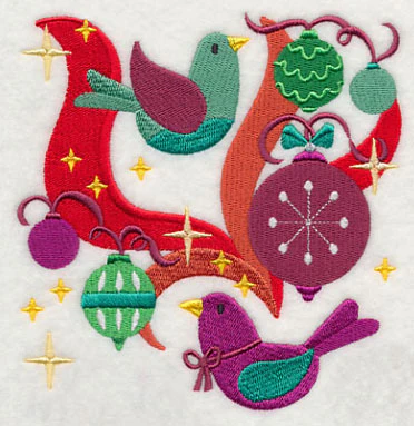 Perched in Ornaments - Christmas Birds 1 - Image 3