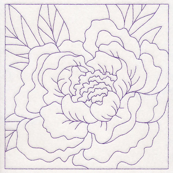 Perfect Petals Quilting - Peony (Double Run)