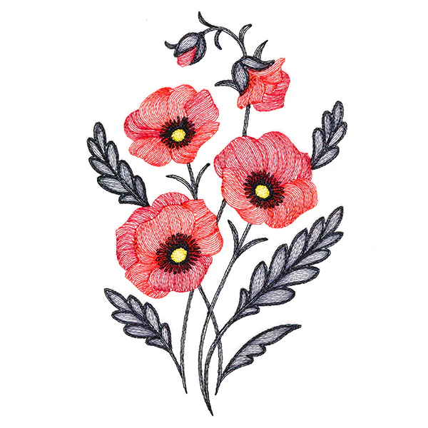 Perfect Poppies Bouquet - Image 3