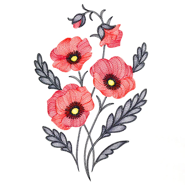 Perfect Poppies Bouquet - Image 5