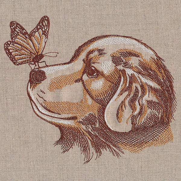 Perfectly Poised Monarch and Puppy - Image 2