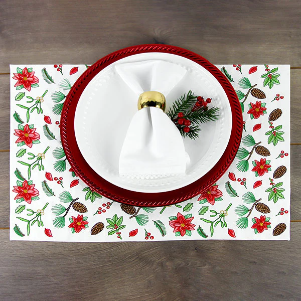 Perfectly Repeatable Christmas Poinsettias & Botanicals - Image 6