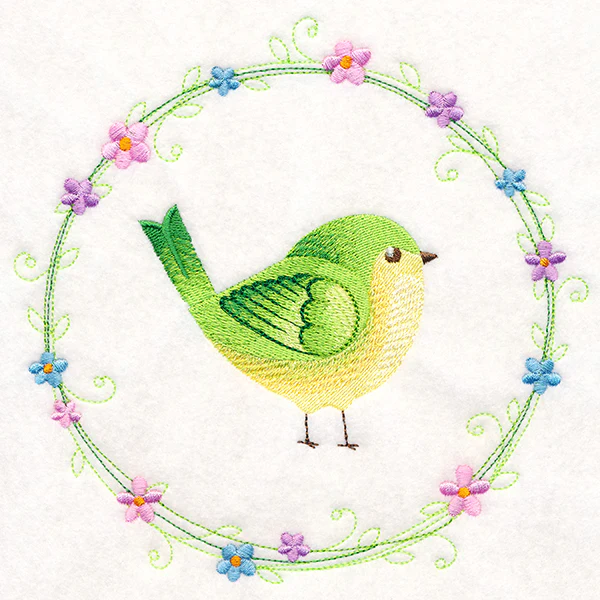 Peridot Bird Wreath - Image 2