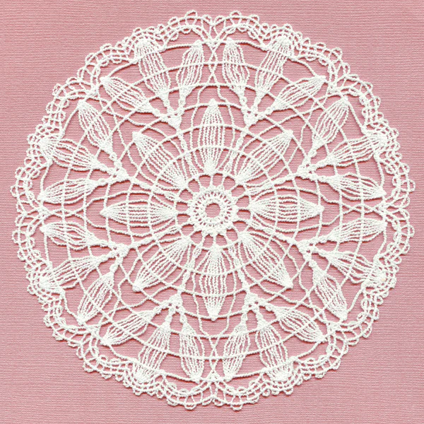 Petal Bouquet Doily (Battenburg Lace) - Image 2