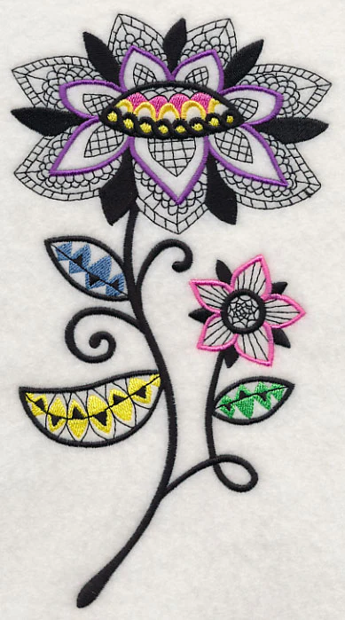 Petal Patterns (Blackwork) - Image 2