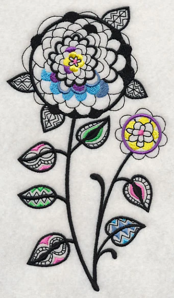 Petal Pops (Blackwork) - Image 3