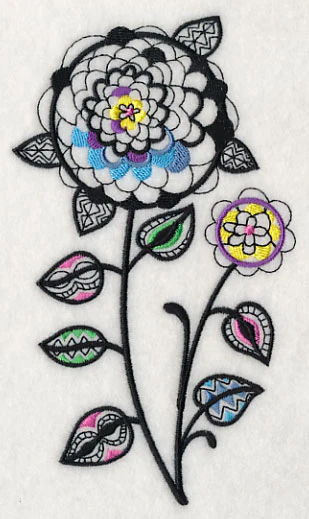 Petal Pops (Blackwork) - Image 4