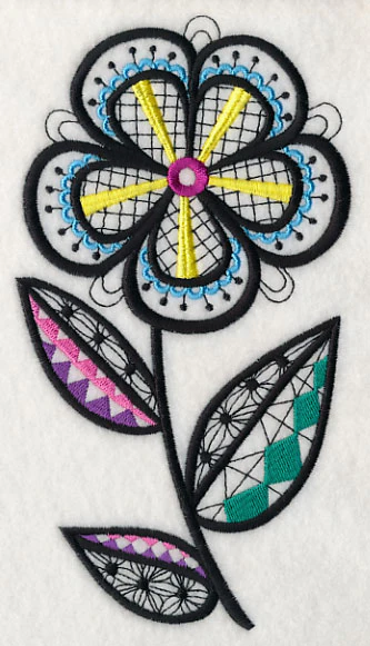 Petal Profusion (Blackwork) - Image 3