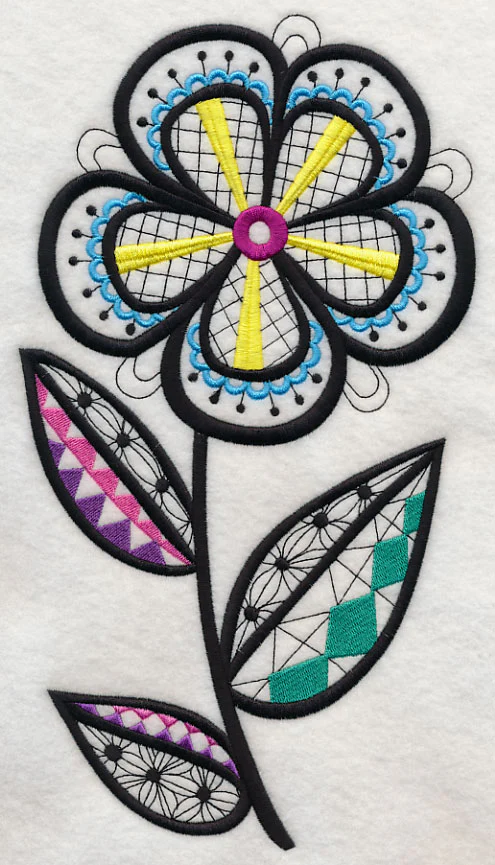 Petal Profusion (Blackwork) - Image 5