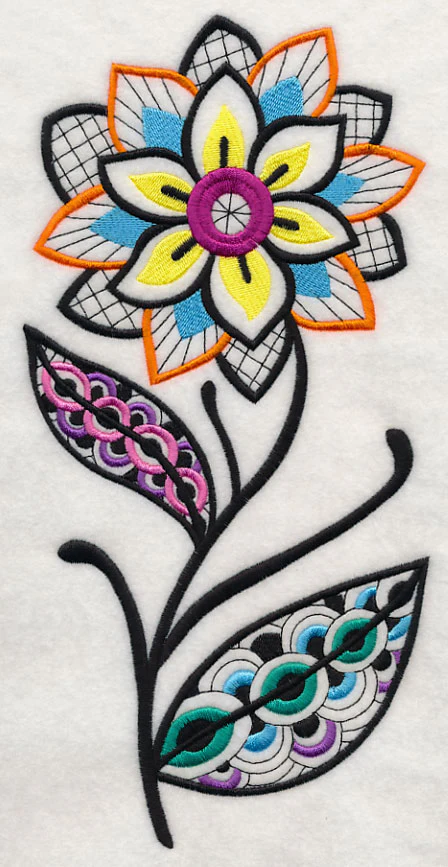 Petal Symmetry (Blackwork) - Image 5