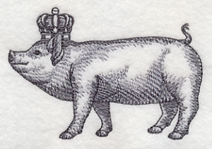 Pig in Crown - Image 3