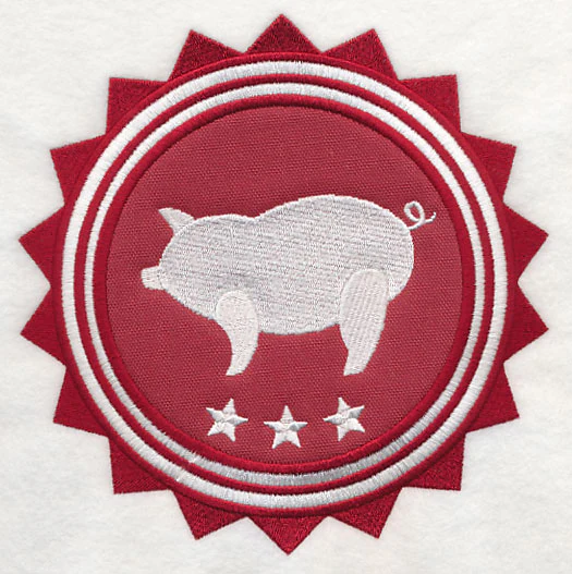 Pig Stamp (Applique) - Image 2