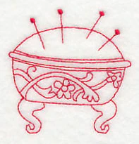 Pincushion 2 (Redwork) - Image 3