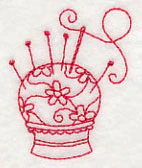 Pincushion 3 (Redwork) - Image 2