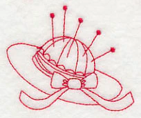 Pincushion 5 (Redwork) - Image 2