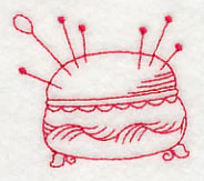 Pincushion 6 (Redwork) - Image 2