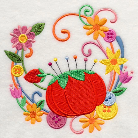 Pincushion & Petals Wreath - Image 3