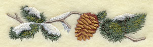 Pine Bough and Cone Border - Image 3