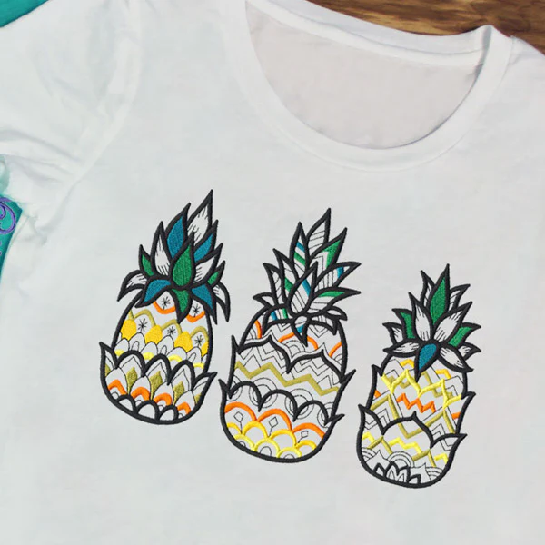 Pineapple Trio (Blackwork) - Image 9