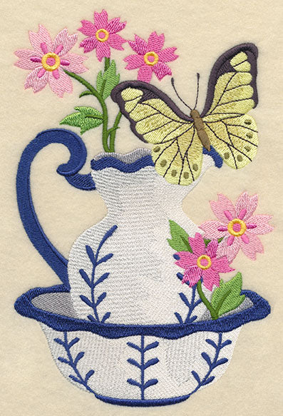 Pitcher and Bowl with Butterfly - Image 4