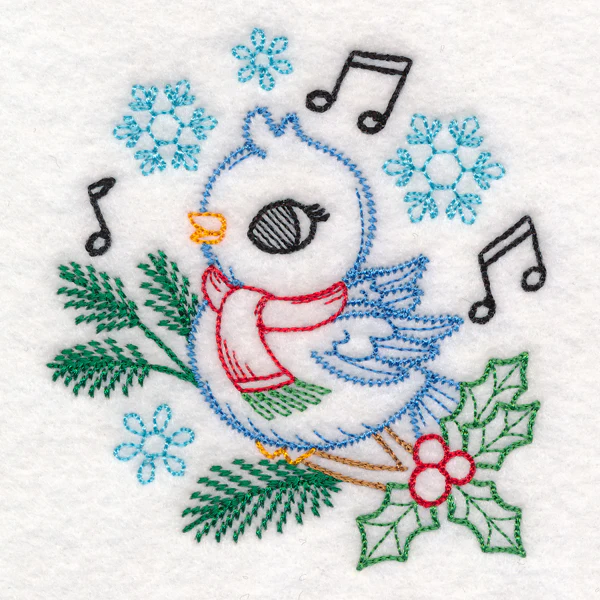 Playful Christmas Bird (Vintage) - Image 9