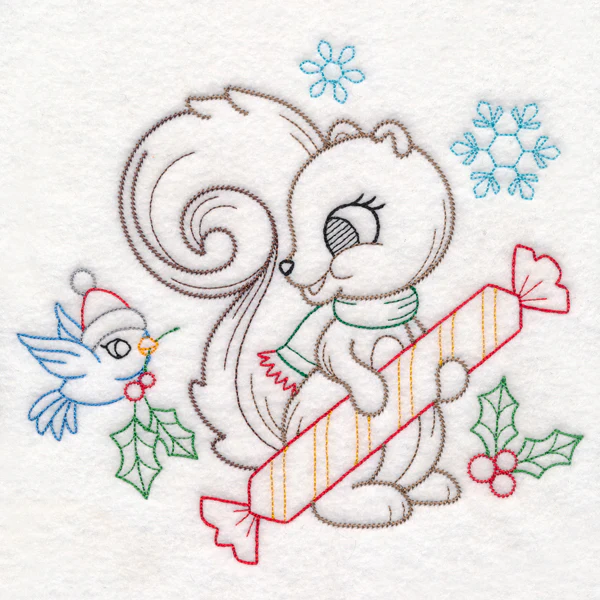 Playful Christmas Squirrel (Vintage) - Image 6