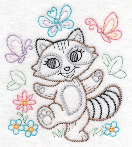 Playful Raccoon (Vintage) - Image 3
