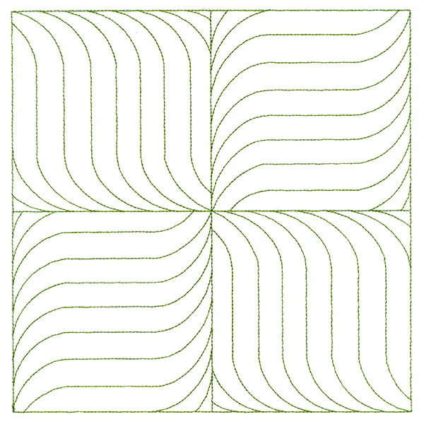 Playful Textures Quilting - Pinwheel Waves (Double Run)