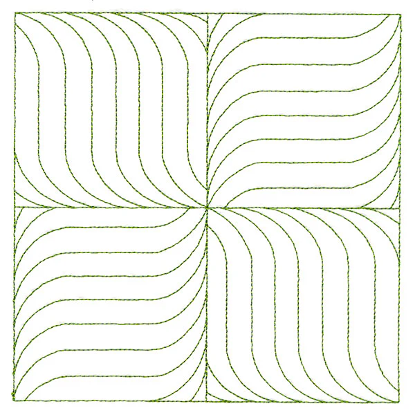 Playful Textures Quilting - Pinwheel Waves (Double Run) - Image 3