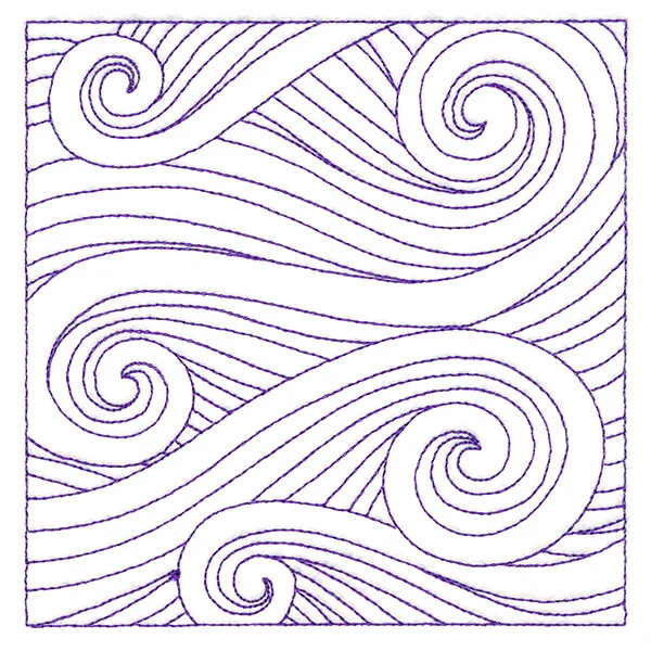 Playful Textures Quilting - Waves (Double Run) - Image 4