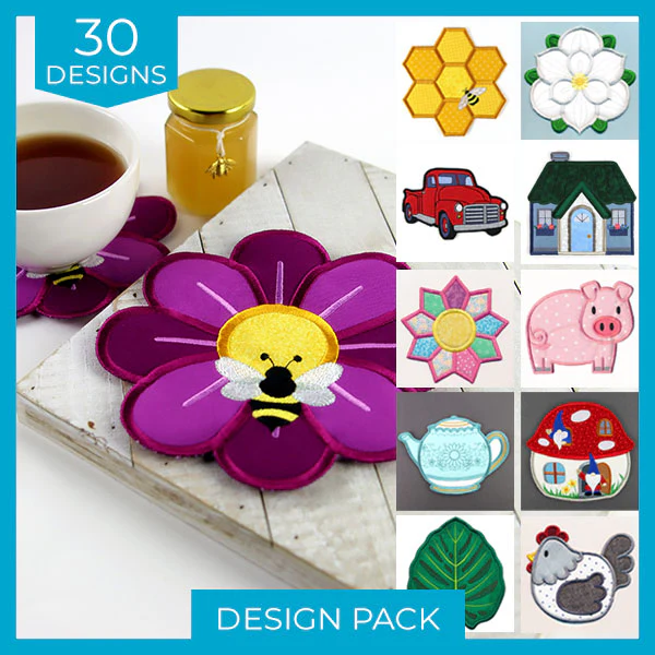 Playful Trivets (In-the-Hoop) Design Pack - Image 163