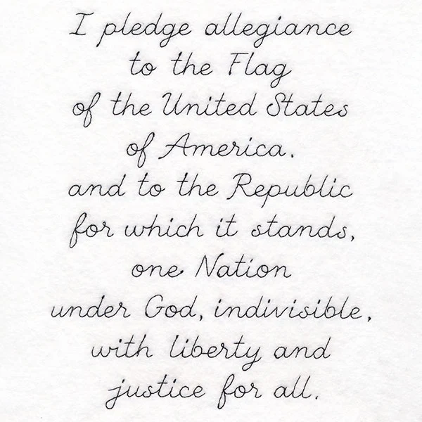 Pledge of Allegiance Script