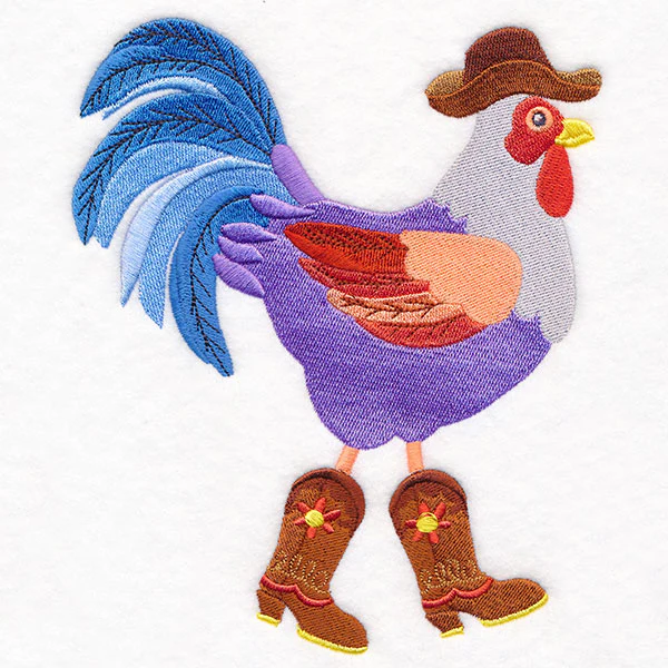 Plucky Cowboy Chicken in Boots - Image 3