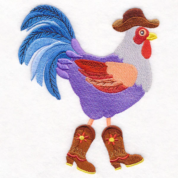 Plucky Cowboy Chicken in Boots - Image 5