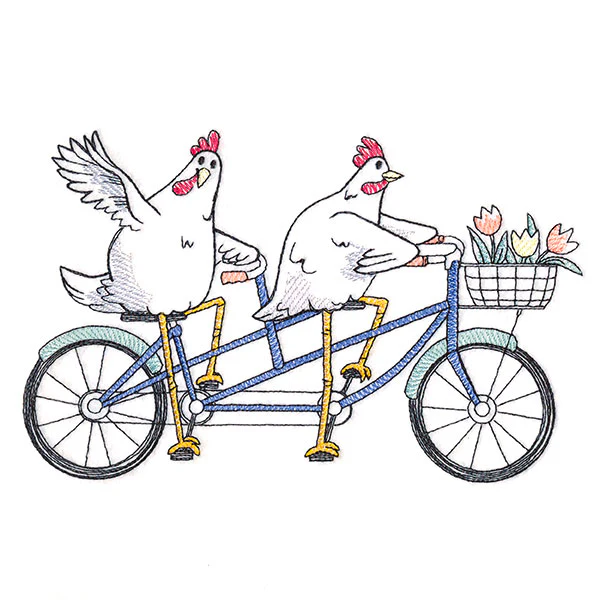 Plucky Pedaler Chickens - Image 3