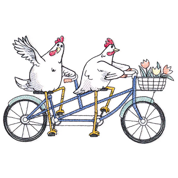 Plucky Pedaler Chickens - Image 4